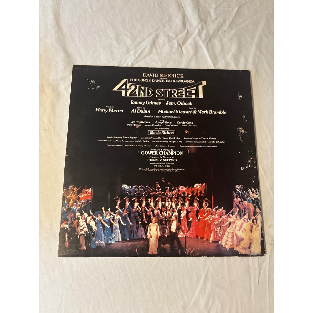 RCA 42nd Street Original Broadway Castl LP Red Seal Tammy Grimes Good Condition